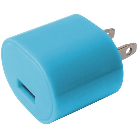 IESSENTIALS IE-AC1USB-BLU 1-Amp USB Wall Charger (Blue)