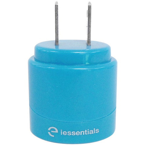 IESSENTIALS IE-ACP2U-BL 2.1-Amp Dual-USB Home Charger (Blue)