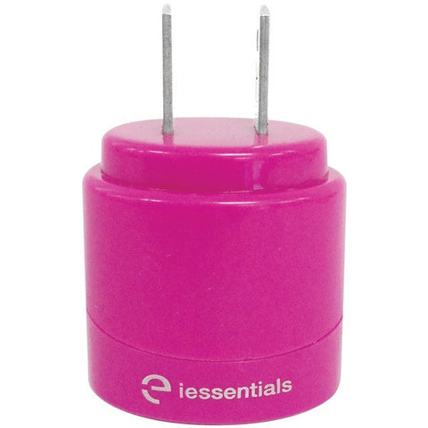 IESSENTIALS IE-ACP2U-PK 2.1-Amp Dual-USB Home Charger (Pink)