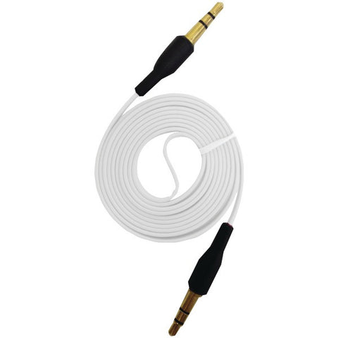 IESSENTIALS IE-AUX-WT 3.5mm Flat Auxiliary Cable, 3.3ft (White)