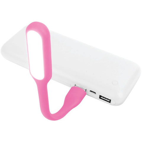IESSENTIALS IE-PBLED-PK Power Bank USB LED Lamp (Pink)