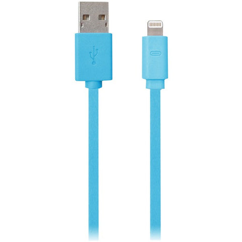 IESSENTIALS IPLH5-FDC-BL Charge & Sync Flat Lightning(R) to USB Cable, 3.3ft (Blue)