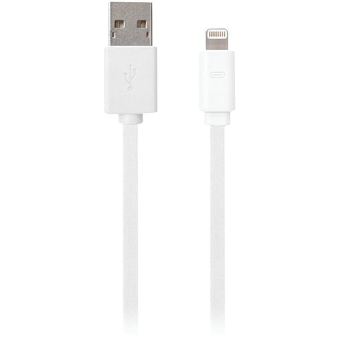 IESSENTIALS IPLH5-FDC-WT Charge & Sync Flat Lightning(R) to USB Cable, 3.3ft (White)