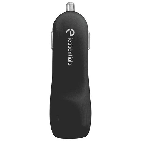 IESSENTIALS IE-PCP-2U 2.1-Amp Dual-USB Car Charger (Black)