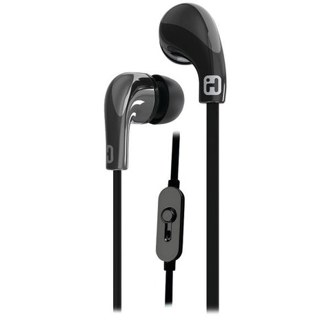 IHOME iB26BC Noise-Isolating Earbuds with Microphone (Black)