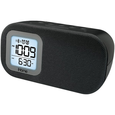 IHOME iBT21BC Bluetooth(R) Bedside Dual Alarm Clock with USB & Auxiliary Input