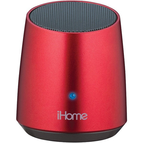 IHOME iBT69RC Bluetooth(R) Rechargeable Mini Speaker (Red)