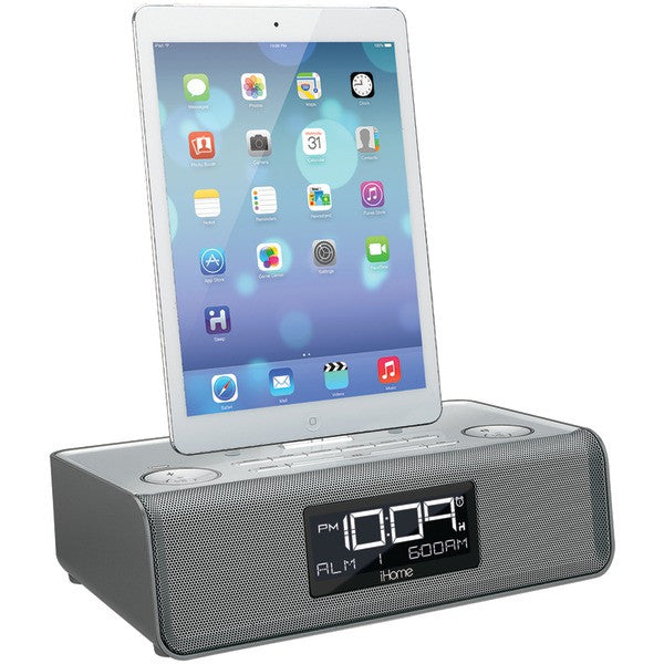 IHOME IDL43S Dual Alarm Clock Radio with Lightning(R) & USB Docks