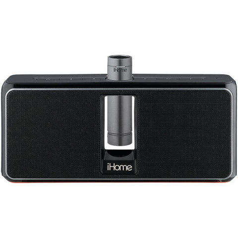 IHOME iKN150BC Portable Rechargeable Bluetooth(R) Stereo Speaker System with Speakerphone, NFC & Removable Battery Pack