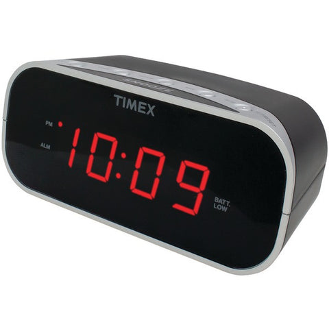 TIMEX T121B Alarm Clock with .7" Red Display (Black)