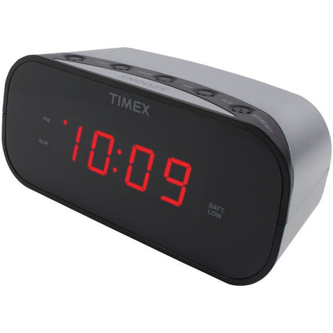 TIMEX T121S Alarm Clock with .7" Red Display (Silver)
