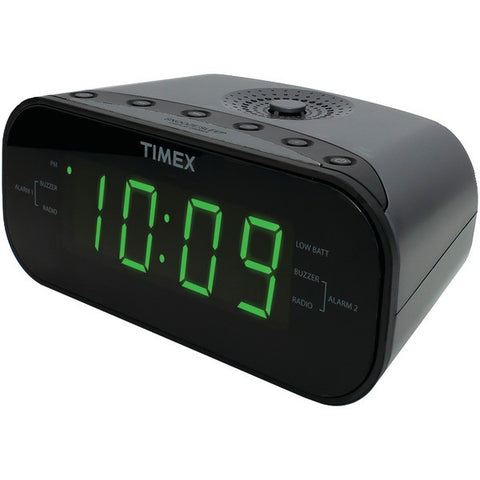 TIMEX T231GY2 AM-FM Dual Alarm Clock Radio with Digital Tuning (Gunmetal Gray)