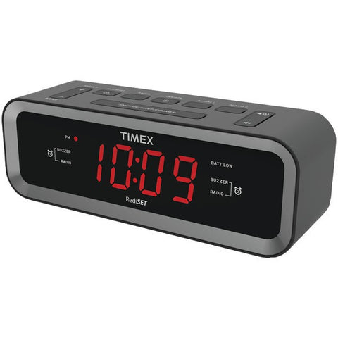 TIMEX T236B RediSet AM-FM Dual Alarm Clock Radio with USB Charge Port