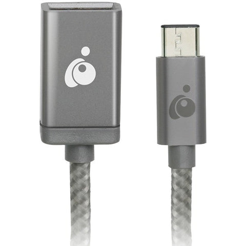 IOGEAR G2LU3CAF10-SG Charge & Sync USB-C(TM) to USB-A Adapter (Space Gray)