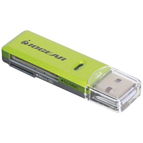 IOGEAR GFR204SD SD(TM) Card-microSD(TM) Card-MultiMediaCard Reader-Writer