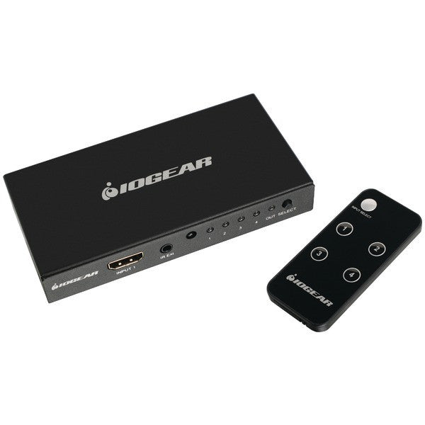 IOGEAR GHDSW4K4 4K 4-Port HDMI(R) Switch with Remote