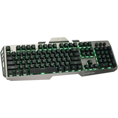 IOGEAR GKB704L-BK Kaliber Gaming(TM) HVER Aluminum Gaming Keyboard (Black-Gray)