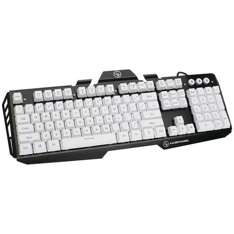 IOGEAR GKB704L-WT Kaliber Gaming(TM) HVER Aluminum Gaming Keyboard (Imperial White)