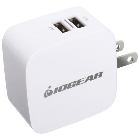 IOGEAR GPAW2U4 GearPower Dual USB 4.2A Wall Charger