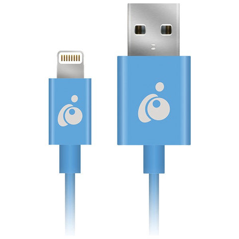 IOGEAR GRUL01-BL Charge & Sync Flip(TM) Lightning(R) to Reversible-USB Cable, 3.3ft (Blue)