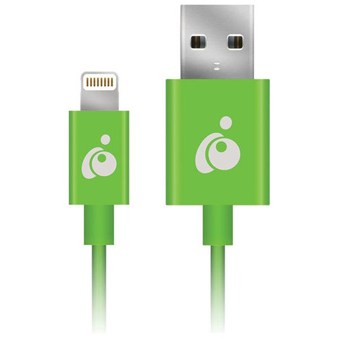 IOGEAR GRUL01-GR Charge & Sync Flip(TM) Lightning(R) to Reversible-USB Cable, 3.3ft (Green)