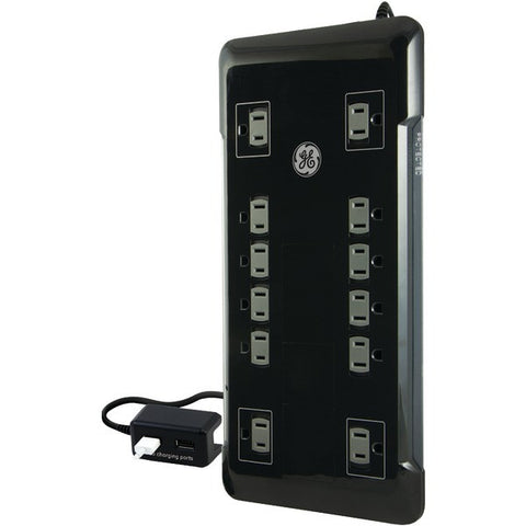 GE 11824 7-Outlet Surge Protector with 2 USB Ports