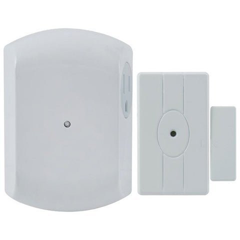 GE 12752 Wireless Door-Entry Light Control Magnet Sensor with 1 Indoor Grounded Outlet Receiver
