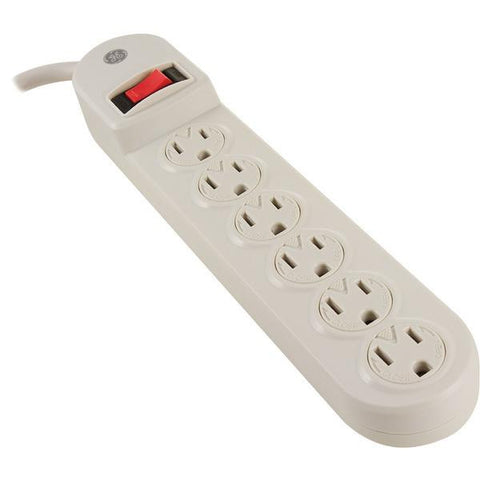 GE 14612 6-Outlet Surge Protector, 2ft Cord