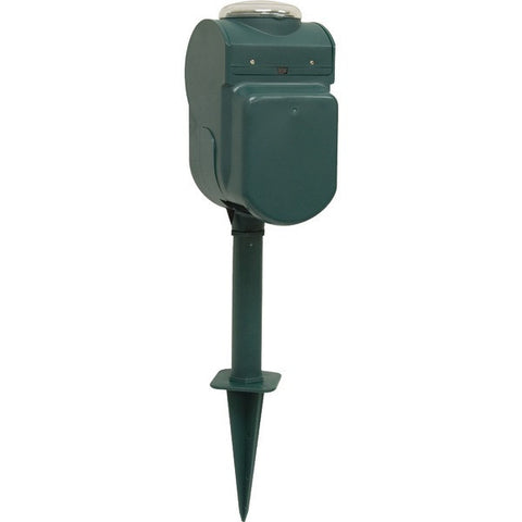 GE 15107 6-Outlet Grounded Yard Stake with Timer