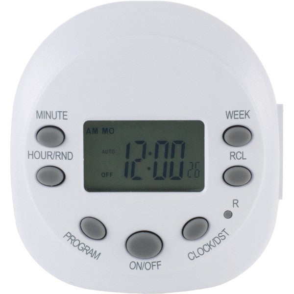 GE 15154 7-Day Random On-off 1-Outlet Plug-in Digital Timer