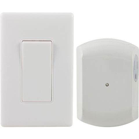 GE 18279 Wall-Switch Light Control Remote with 1 Outlet Receiver