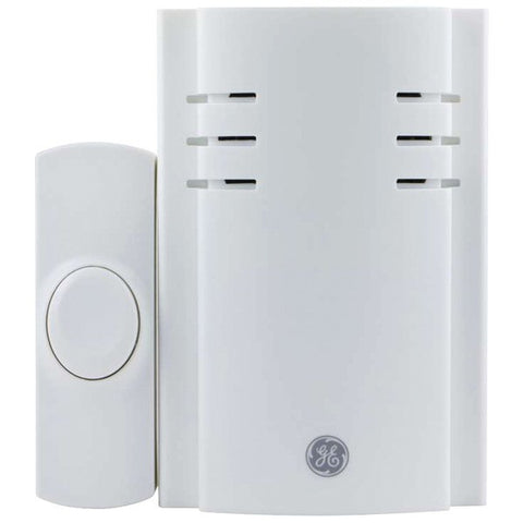 GE 19298 Push-Button Plug-In Door Chime with 2 Melodies