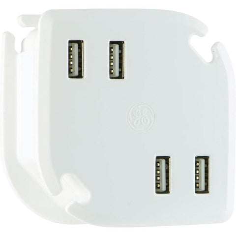 GE 27006 4.4-Amp 4-Port Wrap-n-Charge(TM) USB Wall Charger