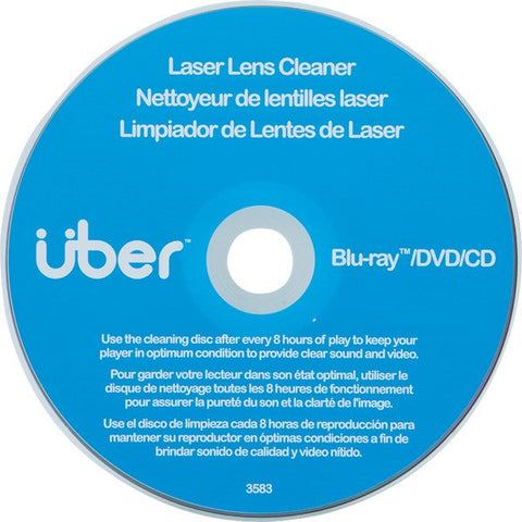 UBER 27311 Laser Lens Cleaner for CD, DVD & Blu-ray(TM)