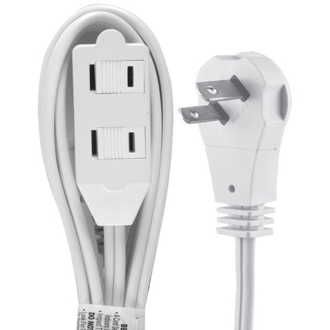 GE 50360 2-Outlet Wall Hugger Extension Cord, 6ft