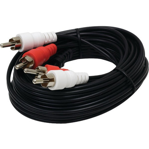 GE 72608 Audio Cable with Dual RCA Plugs, 15ft