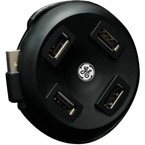GE 98209 4-Port Round USB 2.0 Hub