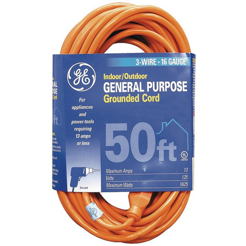 GE JASHEP51926 1-Outlet Indoor-Outdoor Extension Cord (50ft)