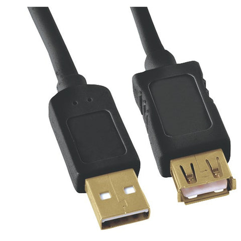 GE HO97837 A-Male to A-Female USB 2.0 Cable (10ft)