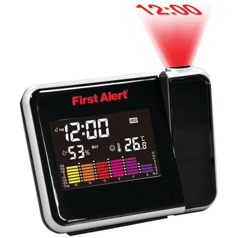 FIRST ALERT FA-2200 Weather Station Projection Alarm Clock