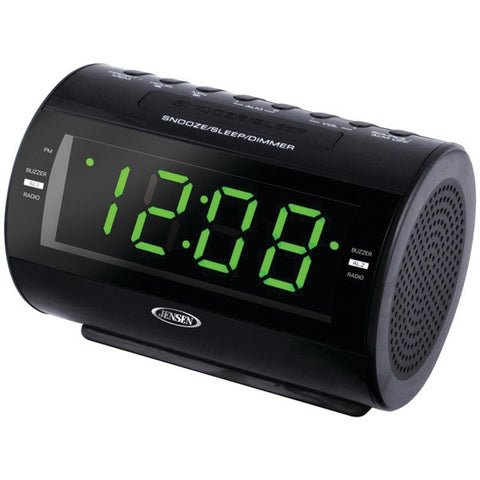 JENSEN JCR-210 AM-FM Dual-Alarm Clock Radio