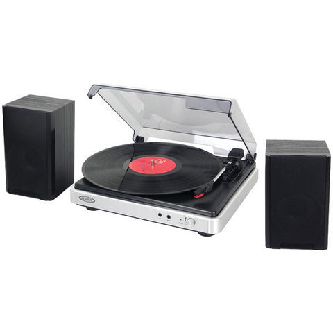 JENSEN JTA-325 3-Speed Turntable with Stereo Speakers