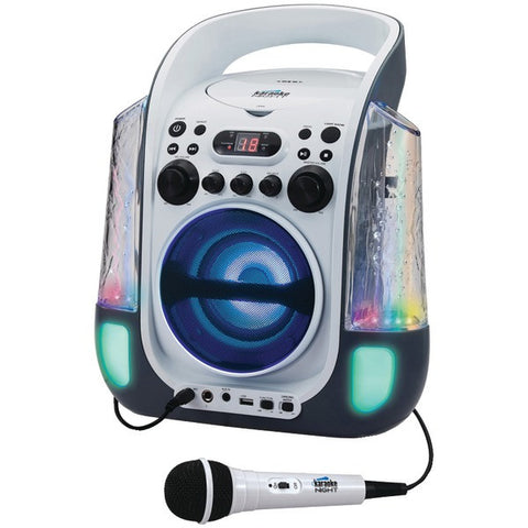 KARAOKE NIGHT KN275 CD+G Karaoke Machine with Dancing Water LED Light Show