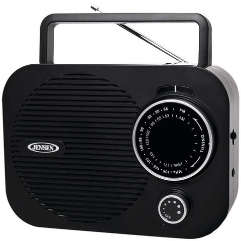JENSEN MR-550-BK Portable AM-FM Radio (Black)