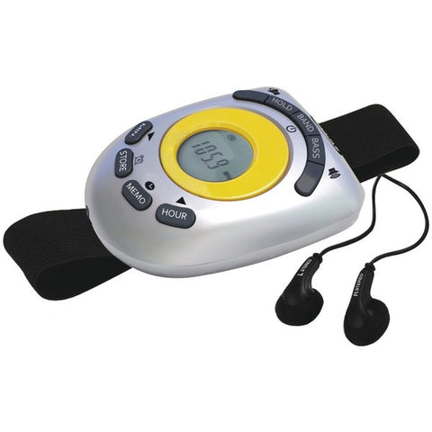 JENSEN SAB-55A Digital AM-FM Stereo Armband Alarm Clock Radio