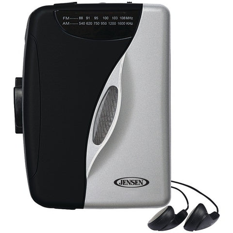 JENSEN SCR-68B Stereo Cassette Player with AM-FM Radio