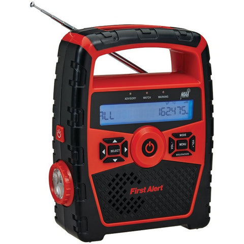 FIRST ALERT SFA1180 Portable AM-FM Weather Radio with Alarm Clock