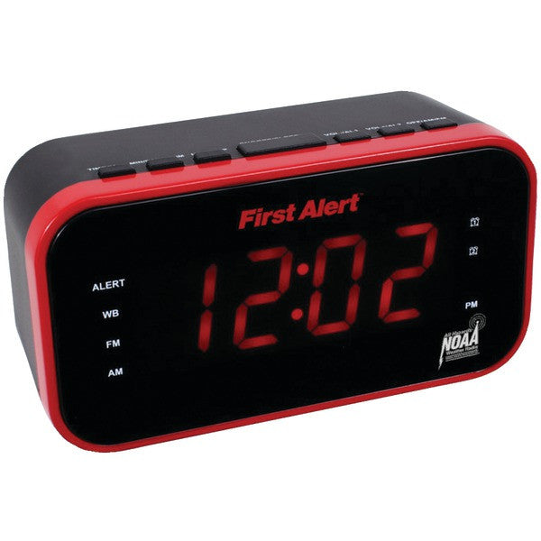 FIRST ALERT SFA150 AM-FM Weather Band Clock Radio with Weather Alert