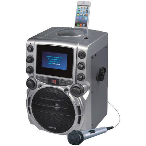 KARAOKE USA GQ743 CD+G Bluetooth(R) Karaoke System with 4.3" TFT Color Screen