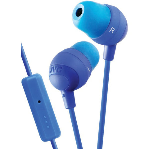 JVC HAFR37A Marshmallow(R) Inner-Ear Earbuds with Microphone & Remote (Blue)